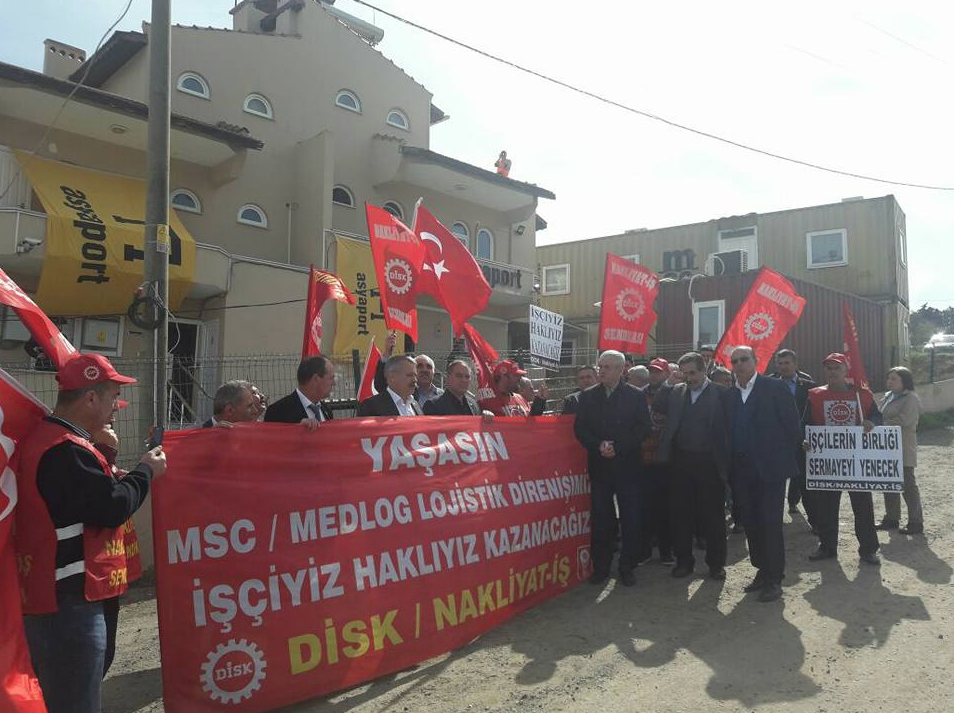 Tekirdağ’da MSC-MEDLOG Direnişi’ne ziyaret